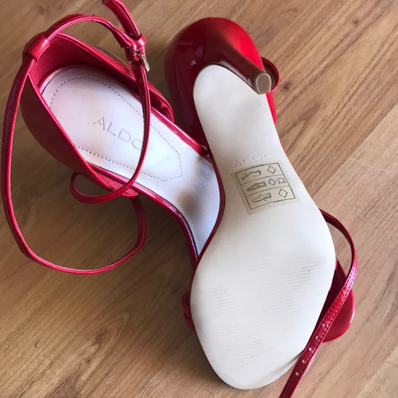 Red high heel sandals size 6 1/2 from Aldo - Picture 3 of 5